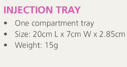 GREENY INJECTION TRAY WHITE (HN-BIOINJECTION) PK/125