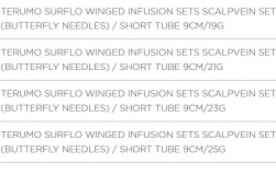 WINGED INFUSION SET SURSHIELD BLK (5SV*S25BL) 25GX3/4 B50