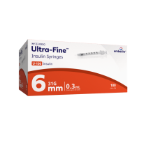 SYRINGE 0.3ML ULTRAFINE 31G 6MM (324900) BOX/100