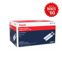 SODIUM CHLORIDE 0.9% 15ML AAXIS (10017004)  BOX/60