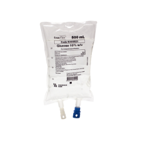 GLUCOSE 10% 500ML IV BAG (K893521)         CARTON/20