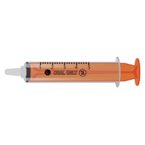 SYRINGE ORAL 5ML CLEAR/ORANGE PLUNGER (MS.SO05) BX/100
