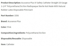 CATHETER IV PROTECTIV PLUS 20GX1/4 (306639)  BOX/50