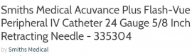 CATHETER SUPERCATH 5 SAFE 24GX19MM (SP125-24-19T) BX50