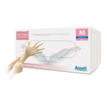 GLOVE LATEX N/ST DERMACLEAN LGE P/F (4576) BOX/100
