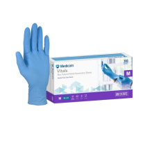 GLOVE VITALS BLUE NITRILE MEDIUM (1297C)    BOX/200