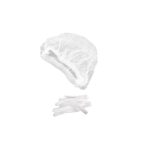 CAP BOUFFANT ROUND WHITE  (250101)    BOX/250
