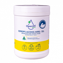 PLASTIC FREE ISOPROPYL 70% ALCO WIPE (CLM00032) TUB75