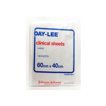 SHEET CLINICAL DAYLEE 60X40CM (09010) BOX/100