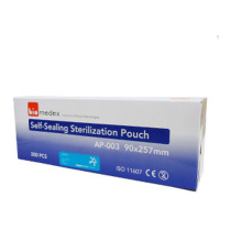 AUTOCLAVE S/SEALING POUCH 90X257MM (SMAP003) BX200