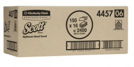 TOWEL INTERLEAVE SCOTT OPTIMUM 150'S (4457) CTN/16