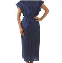 GOWN PATIENT X-RAY BLUE LARGE (10032155)  CTN/100