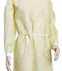 GOWN ISOLATION LEVEL 1 L/S CUFF YELLOW (GW824R) CTN50