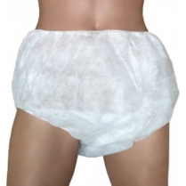 BRIEF THEATRE SINGLE USE WHITE LARGE (BF002) BX/75