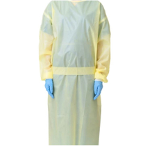GOWN ISOLATION REG LEVEL 1 YELLOW (GN003) BOX/50