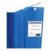 CURTAINS DISPOSABLE BLUE 2.5MX2MTR (DC25B) BOX/15