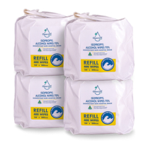 PLASTIC FREE ISO 70% ALCO WIPE REFILL ( CLM00013) P400
