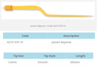FORCEP BIPOLAR JANSEN BAYONET (A210-370-10) BX/20