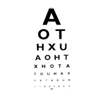 EYE CHART TESTING 6M AOT UNIVERSAL DIRECT