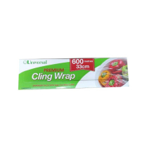 UNIVERSAL CLING WRAP C/W DISPENSER 330MMX600M EA