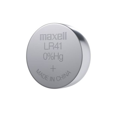 BATTERY MAXELL 1.5V (LR41) BUTTON CELL EA