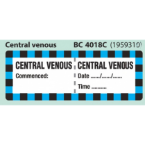 LABEL CENTRAL VENOUS NON STERILE (BC4018C) BOX/500