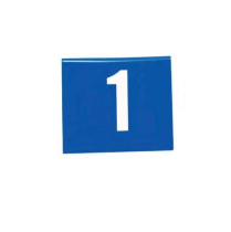 WAITING ROOM NUMBERS BLUE ON WHITE 1-40