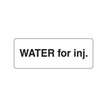 LABEL WATER FOR INJ (M0001) 12X32MM 500S N/S EACH