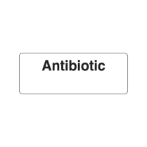 LABEL ANTIBIOTIC (M0003) 12X32MM 500S N/S EACH