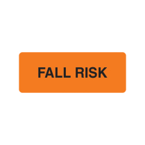 LABEL FALL RISK ORANGE (M0019) 12X32MM 500S N/S EACH