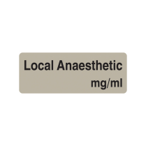 12X32MM LOCAL ANAESTHETIC MG/ML LABEL (R30C)