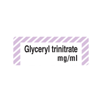 12X32MM GLYCERYL TRINITRATE MG/ML LABEL (R43A)