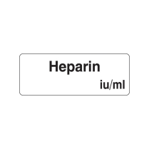 12X32MM HEPARIN IU/ML LABEL (R61)