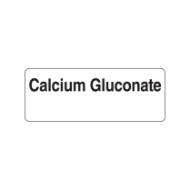 12X32MM CALCIUM GLUCONATE LABEL (R64)