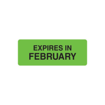 LABEL EXPIRES IN FEBRUARY 12X32MM (M0734)   ROLL/500
