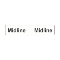 LABEL MIDLINE MIDLINE 50X10MM (JG1873)   BOX/500