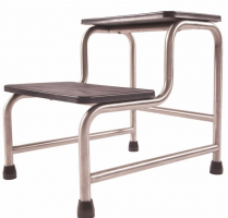 STOOL TWO STEP CONFYCARE STAINLESS STEEL (DST)