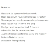 COUCH ELECTRIC 3 SECTION N/BLUE (PACET33NB)