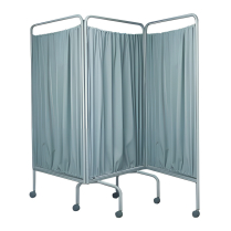 SCREEN 3 FOLD EPOXY C/W CURTAINS (AX411) EA