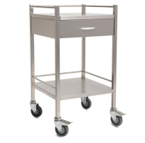 TROLLEY PREMIUM S/S 1 DRAWER 49X49X90CM (TR9001)