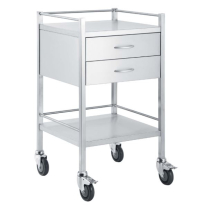 TROLLEY PREMIUM S/S 2 DRAWER 50X50X90CM (TR9002) EA