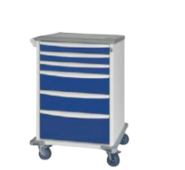 MEDICAL CART 5 X DRAWER MEDICINE TROLLEY (MEDT)