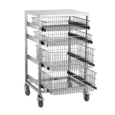  TROLLEY 61X46X102CM RAPINI SLIDING BASKET (RAPR2701)