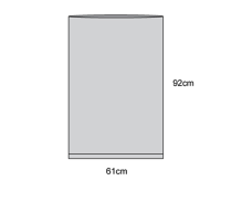 DRAPE MAYO COVER CLEAR PLASTIC 61X92CM (22-212) CTN/100