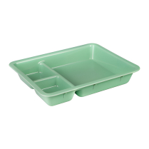 DRESSING TRAY GREEN 3 SECTIONS 205X165MM (TRD3C20X16GR)