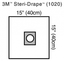 DRAPE 40X40CM OVAL APERTURE (1020)            EACH