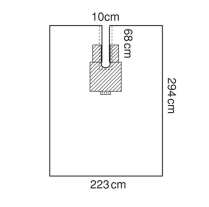 DRAPE ORTHOARTS BODY SPLIT 223X294MM (89275) BOX/10