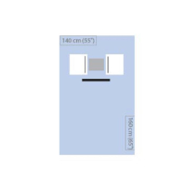 EYE-PAK DRAPE BLUE NW INCISE 3/4 (100001639) BOX10