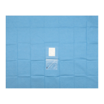 DRAPE 1/2 BODY INCISE NON-WOV BLUE W 250ML BAG 581150 BOX10