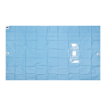 DRAPE FULLBODY INCISE NONWOV BLUE W 2x500ML BAG 581156 BOX10